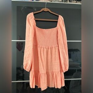 ARITZIA WILFRED mini tempest dress in coral